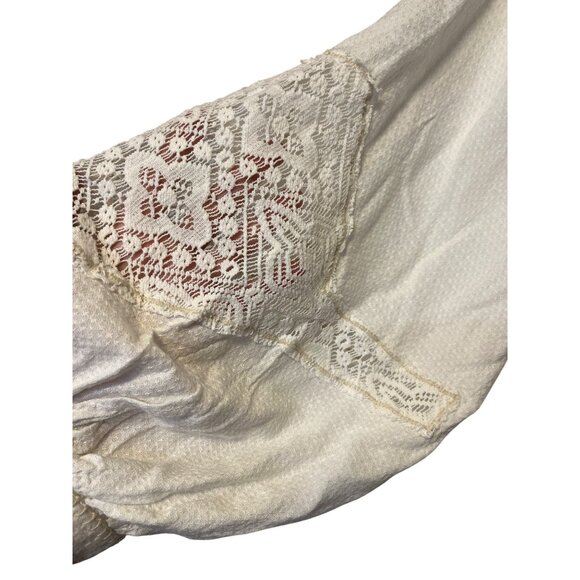 Free People Southwest Lace Maxi Dress White Boho Style XL Relaxed Fit - Picture 6 of 12